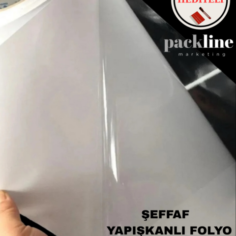 KENDİNDEN YAPIŞKANLI PARLAK ŞEFFAF YÜZEY KORUMA FOLYOSU 37 CM X 3 METRE