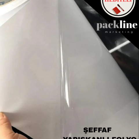 KENDİNDEN YAPIŞKANLI PARLAK ŞEFFAF YÜZEY KORUMA FOLYOSU 100 CM X 3 METRE