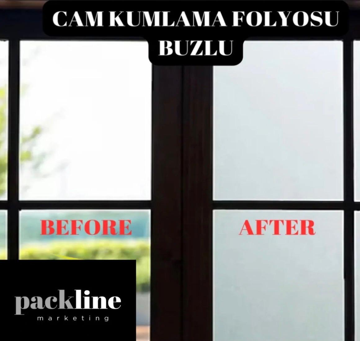 Cam Kumlama Folyosu Buzlu Cam Filmi 45cm x 8metre - Görsel 2